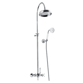 Armando Vicario Provincial Overhead Shower with Hand Shower - Chrome - Cass Brothers