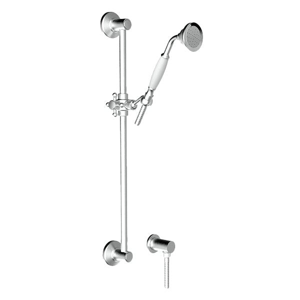 Armando Vicario Provincial Shower on Rail – Brushed Nickel - Cass Brothers