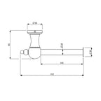 Armando Vicario Provincial Toilet Roll Holder - Chrome - Cass Brothers