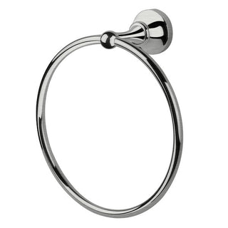 Armando Vicario Provincial Towel Ring – Brushed Nickel - Cass Brothers