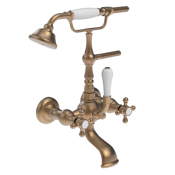 Armando Vicario Provincial Wall Mounted Bath Filler – Bronze - Cass Brothers