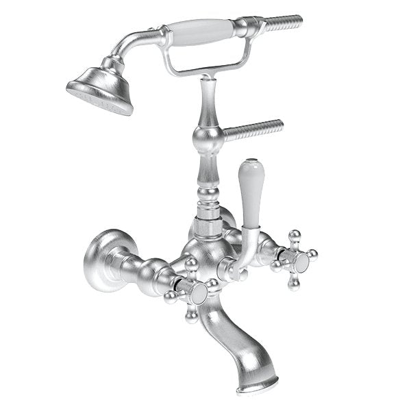 Armando Vicario Provincial Wall Mounted Bath Filler – Brushed Nickel - Cass Brothers