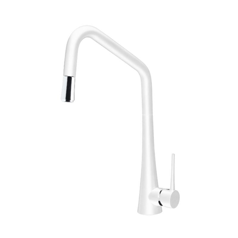 Armando Vicario Tink-D Kitchen Mixer With Pull-Out - White - Cass Brothers