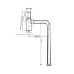 Turner Hastings Deluxe Adjustable Bottle S Trap - Chrome on Brass - Specification