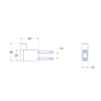 Avenir Artizen Robe Hook - Brushed Nickel - Cass Brothers