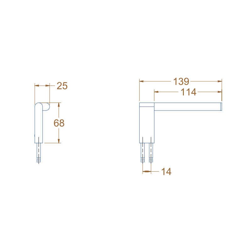 Avenir Artizen Toilet Roll Holder Left Facing - Chrome - Cass Brothers