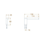 Avenir Artizen Toilet Roll Holder Left Facing - Matte Black - Cass Brothers
