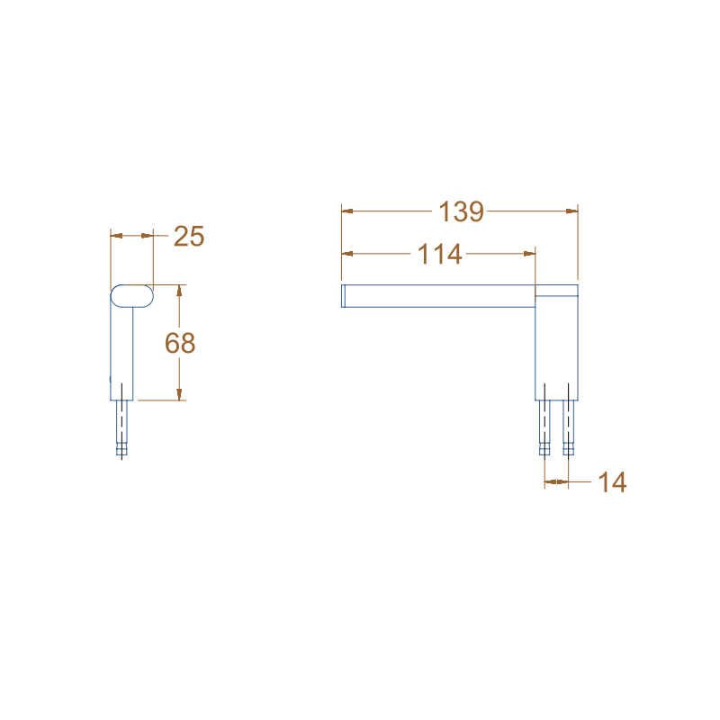 Avenir Artizen Toilet Roll Holder Right Facing - Brushed Nickel - Cass Brothers