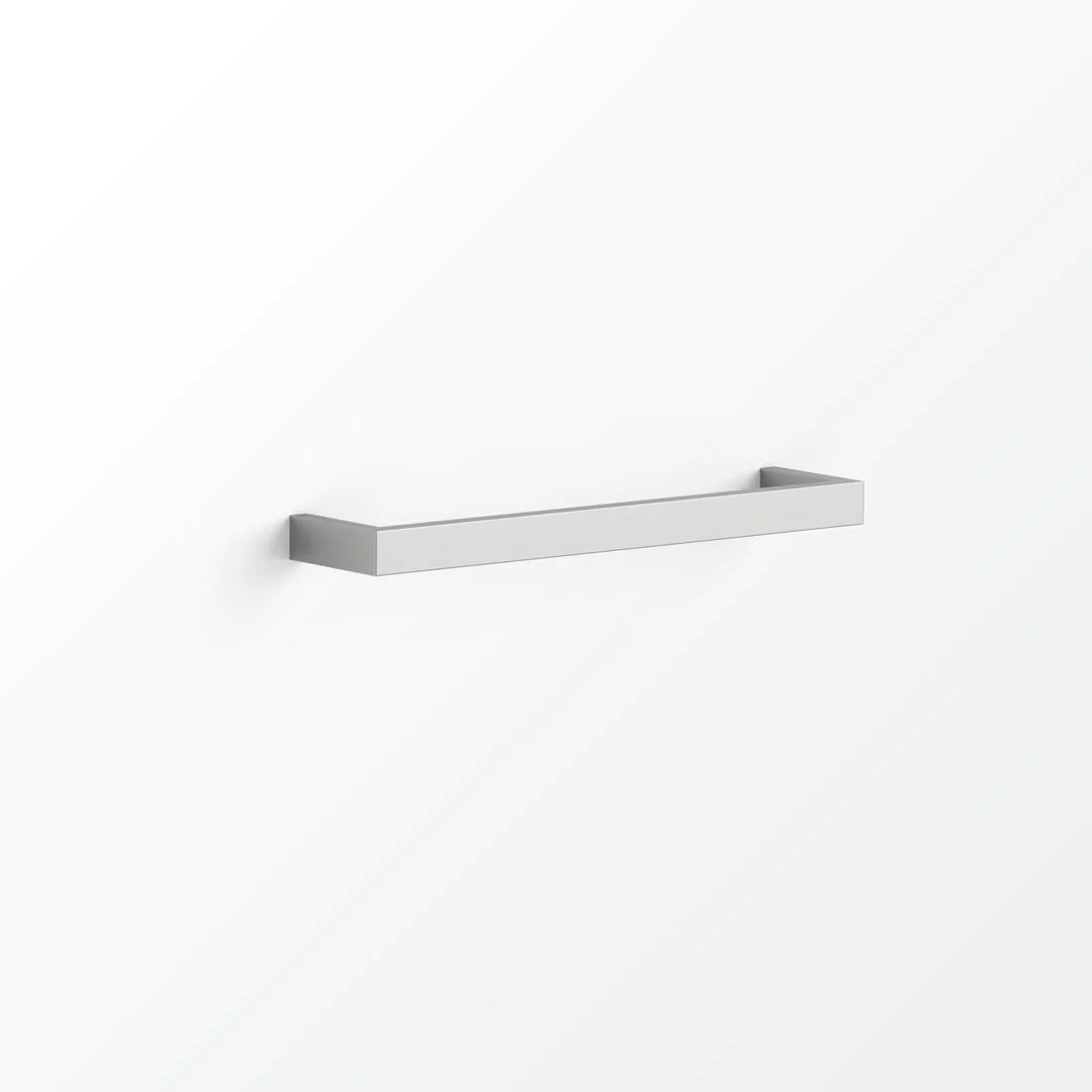 Avenir Cubo 450mm Heated Towel Rail - Brushed Stainless Steel - Cass Brothers