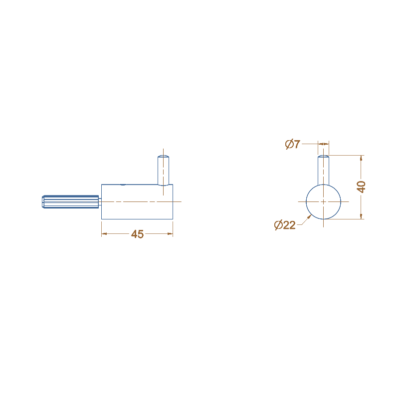 Avenir Minus Robe Hook - Chrome - Cass Brothers