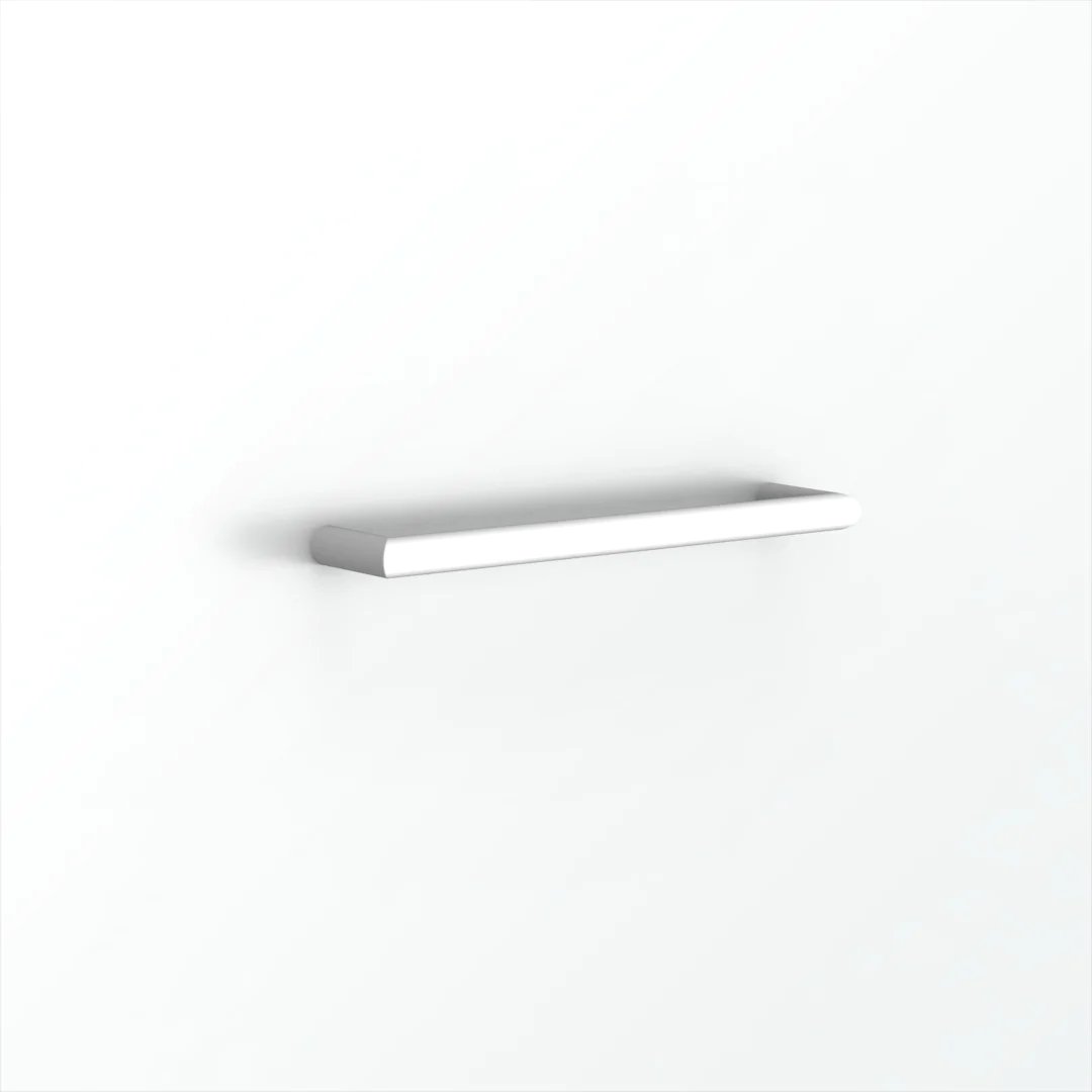 Avenir Solo 450mm Heated Towel Rail - Matte White - Cass Brothers