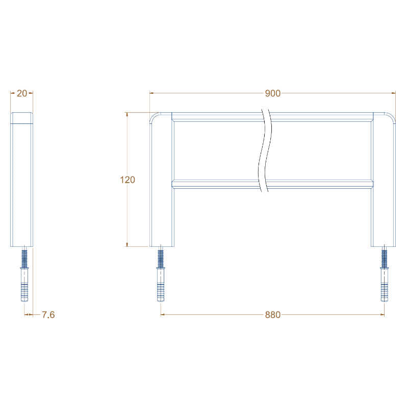 Specifications for 900mm