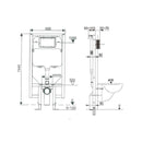 TOTO AXENT (WDI) In-Wall Concealed Cistern with Frame Specification