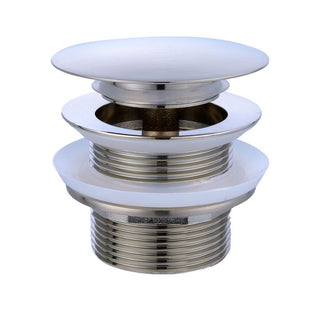 Turner Hastings 40mm Safety Pull-out Pop-up Bath Waste with Short Tail - Brushed Nickel - BA403PO-BN