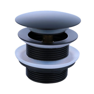 Turner Hastings 40mm Safety Pull-out Pop-up Bath Waste with Short Tail - Matte Black - BA401PO-MB