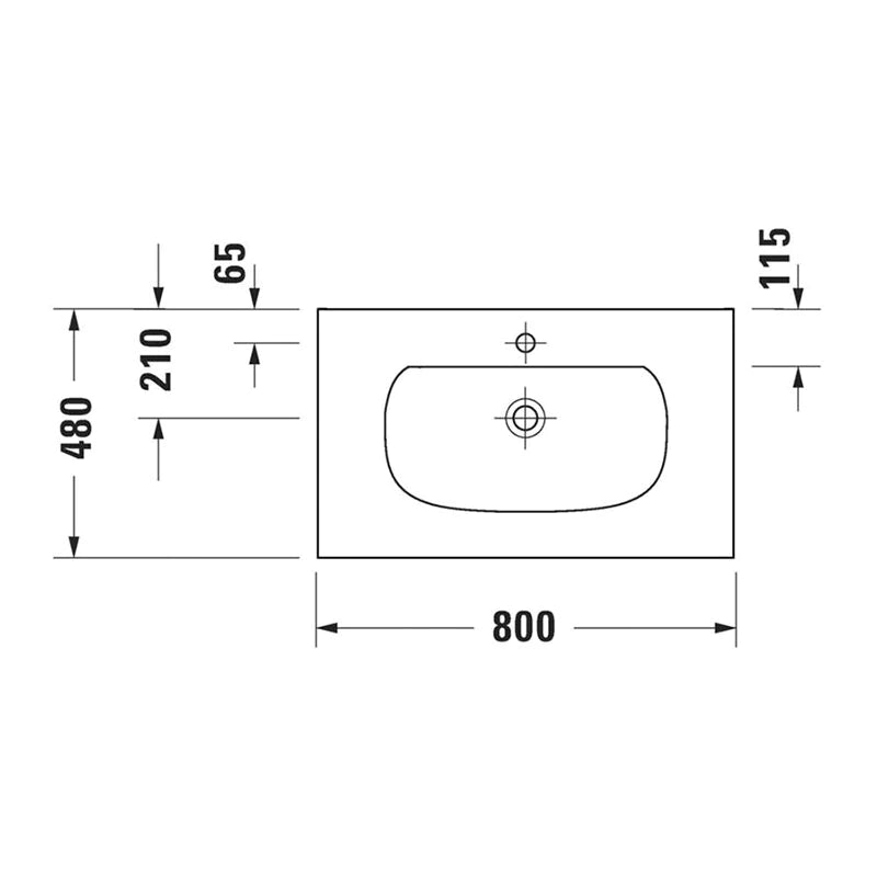 Duravit XViu Console With C-Bonded Basin Package