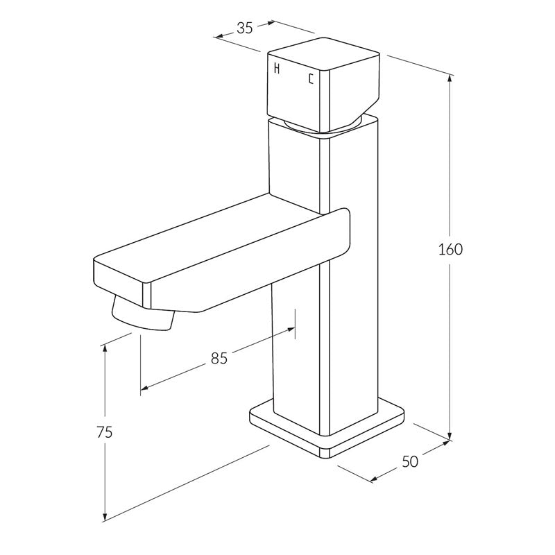 Sussex Suba Basin Mixer Brushed Nickel Specification
