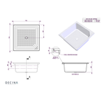 Bella 910 Inset Shower Bath