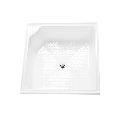 Decina Bella 910mm Acrylic Built In Shower Bath - Gloss White