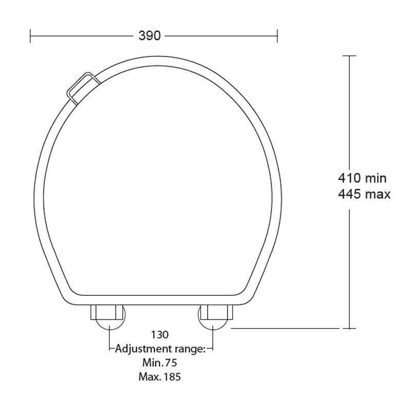 Turner Hastings Birmingham Toilet with High Level Cistern & White Toilet Seat