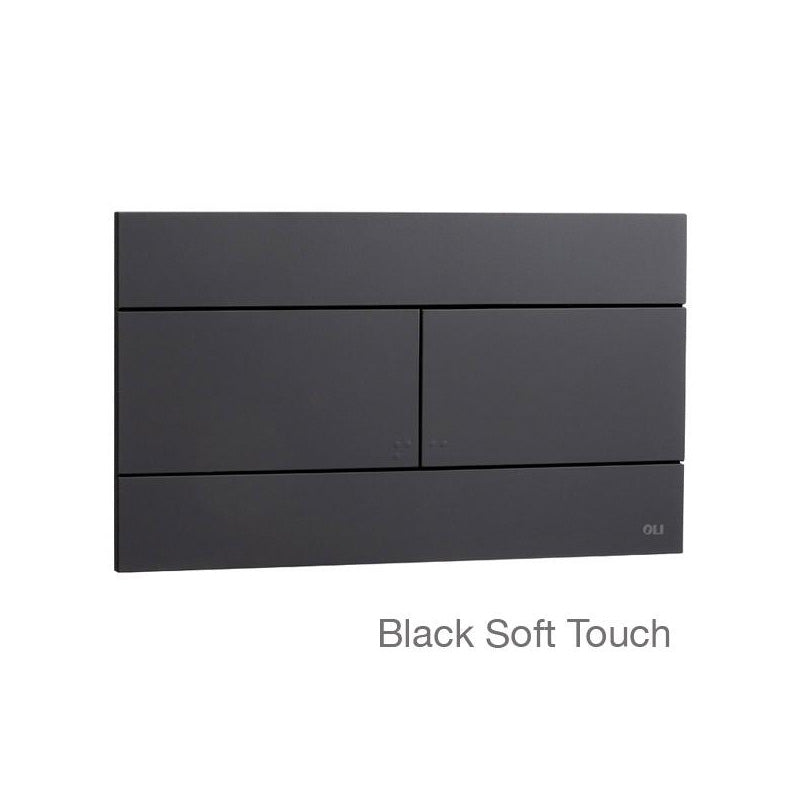 Studio Bagno Oli Slim Push Plate - Black Soft Touch