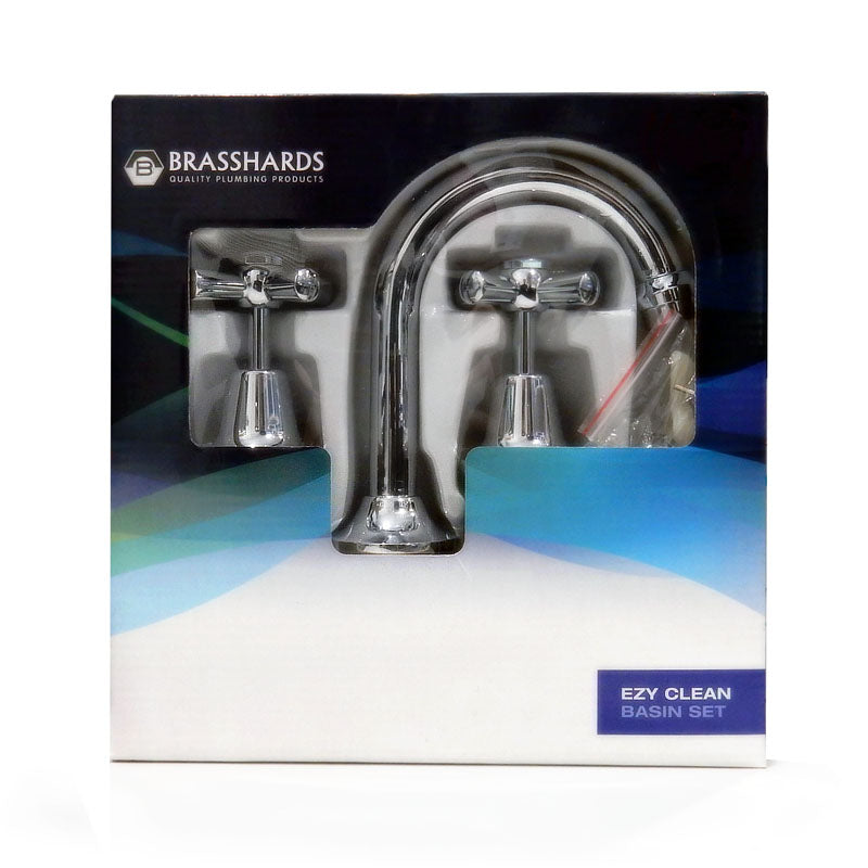 Brasshards Ezy Clean Basin Set - Chrome