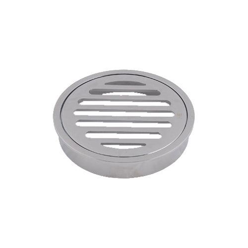 Brasshards 100mm Round Brass Floor Grate - PVC