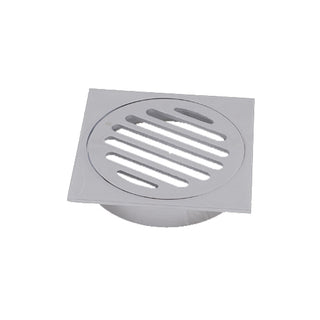 Brasshards 100mm Square Brass Floor Grate - PVC