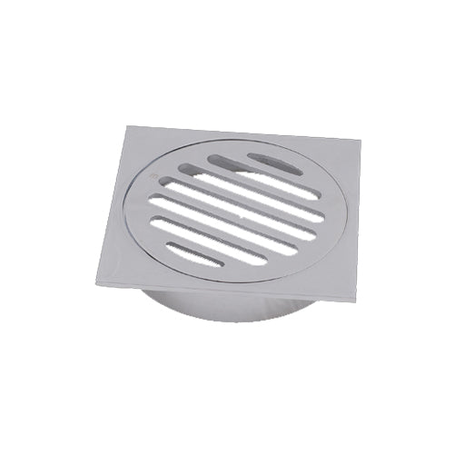 Brasshards 100mm Square Brass Floor Grate - PVC