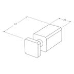 Sussex SUBA Robe Hook - Satin Chrome 