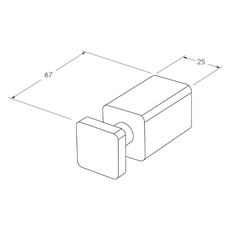 Sussex SUBA Robe Hook - Satin Chrome 