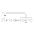 Brodware City Plus Shower Rose & Arm Chrome Specification