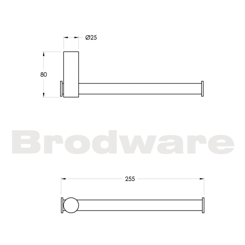 Brodware City Stik Double Toilet Roll Holder Specification