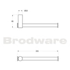 Brodware City Stik Double Toilet Roll Holder Specification