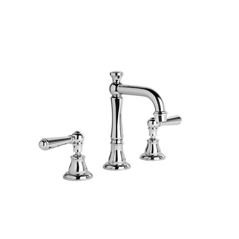 Brodware Neu England Basin Set with Traditional Spout Chrome - Metal Levers