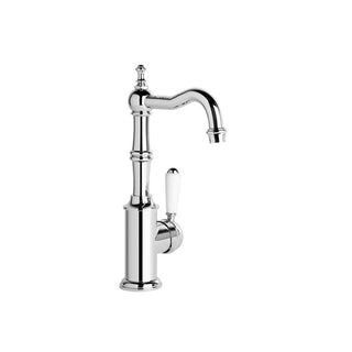 Brodware Winslow Basin Mixer Chrome - White Porcelain Lever 1.8103.02.4.G1