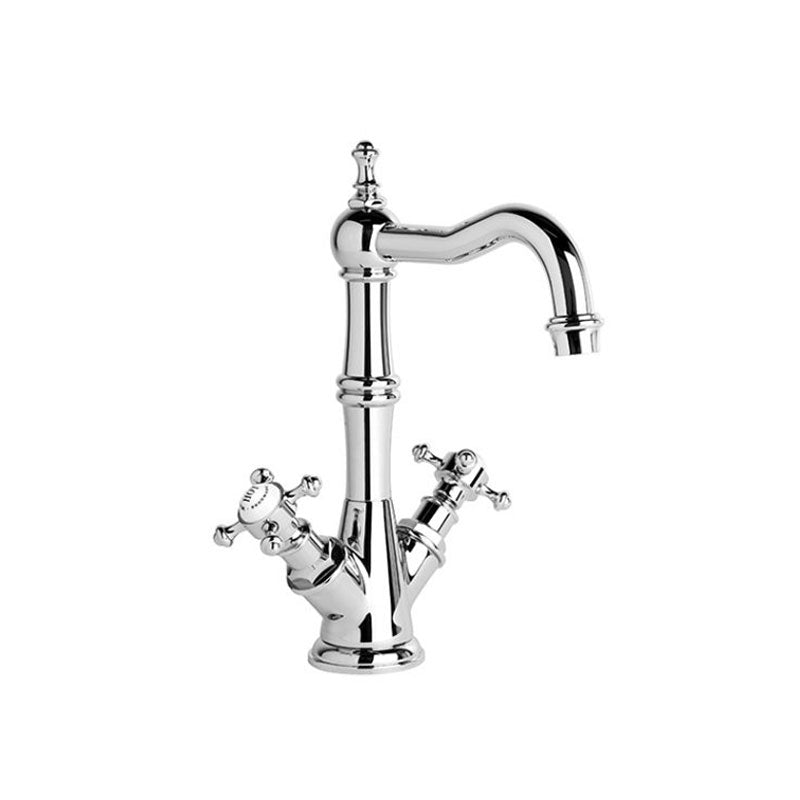 Brodware Winslow Basin Mixer Chrome - Cross Handle 1.8104.02.2.01