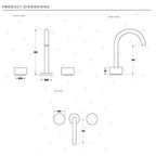 Brodware Halo Marble Basin Set with Swivel Spout specifications