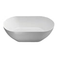 Gareth Ashton Byron 1690mm Freestanding Stone Bath With Overflow - Gloss White - 21128
