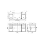 Parisi Como 1200 Cabinet and Wash Basin specifications