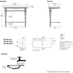 Victoria + Albert Candella 100 Basin specifications