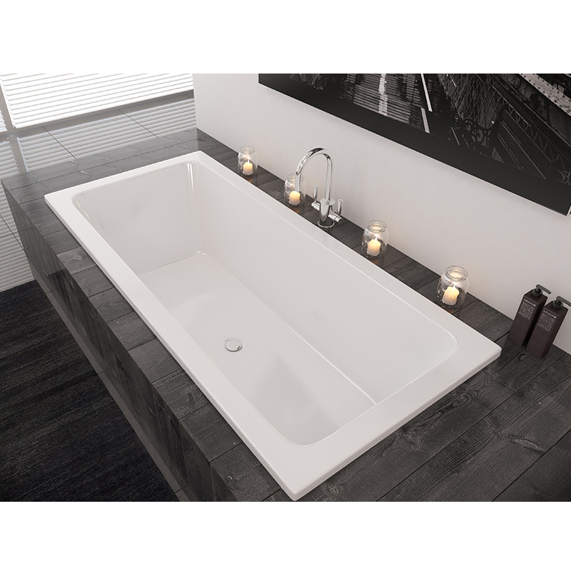 Decina Decina Carina 1675mm Acrylic Island Bath - Gloss White