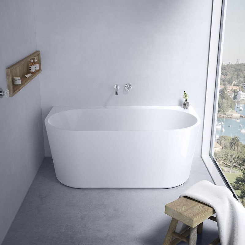 Caroma Urbane II Freestanding Back to Wall Bath 1400 - White