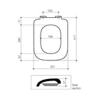 Caroma Cube Soft Close Seat Specification
