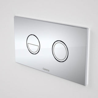 Caroma Invisi Series II® Round Dual Flush Plate & Buttons (Metal) Neutrals Collection