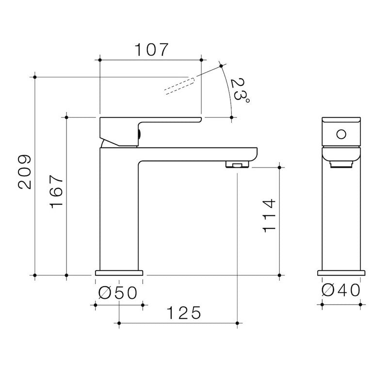 Caroma Luna Basin Mixer 6 Star Specification