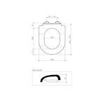 Caroma Urbane Compact Soft Close Seat Specification