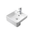 Caroma Carboni II Semi Recessed Basin - 1 Tap Hole - Gloss White - 865915W