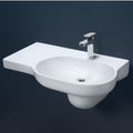 Caroma Opal 720 Basin - 1 Tap Hole - Left Hand Shelf - Gloss White - 632210W