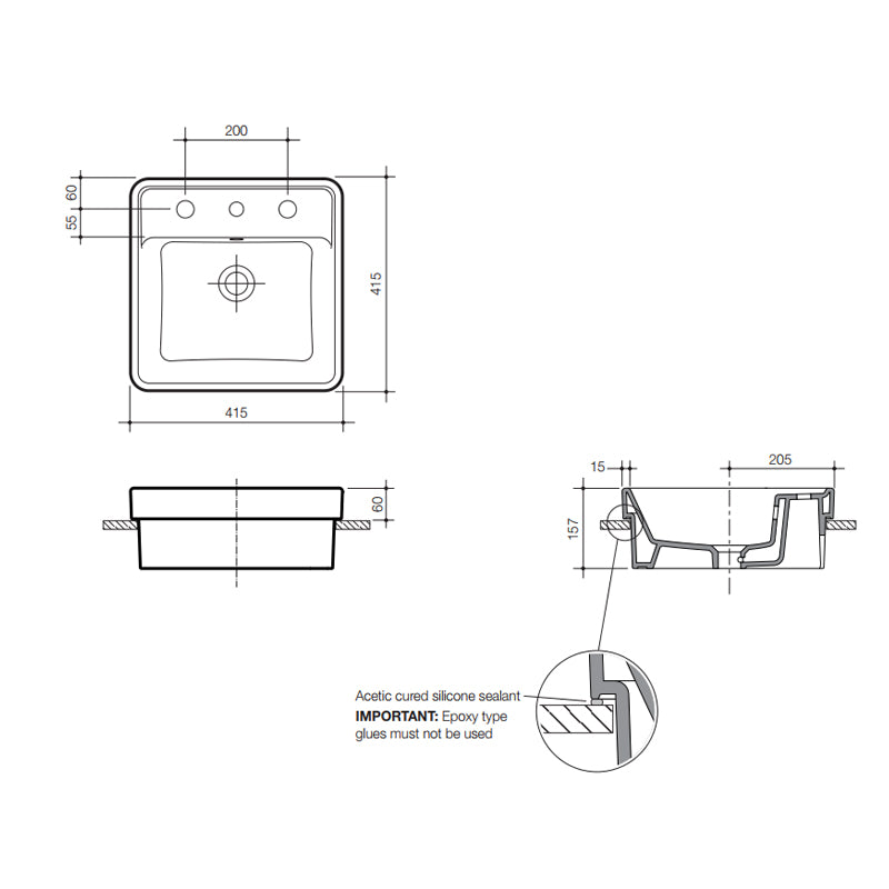 Carboni II Inset Basin-3 Taphole Specifications
